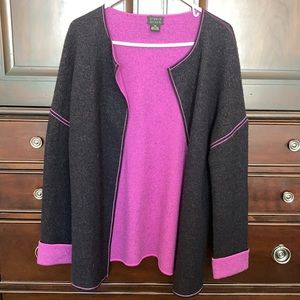 Sigrid Olsen reversible wool jacket coat